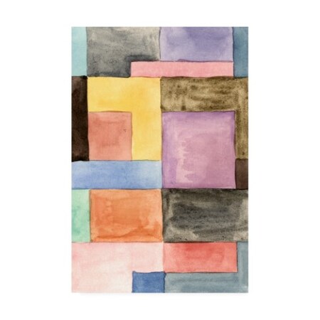 Trademark Fine Art Melissa Wang 'Primary Blocks Iii' Canvas Art, 12x19 WAG13507-C1219GG